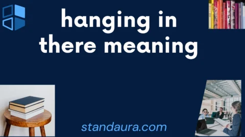 hanging in there meaning