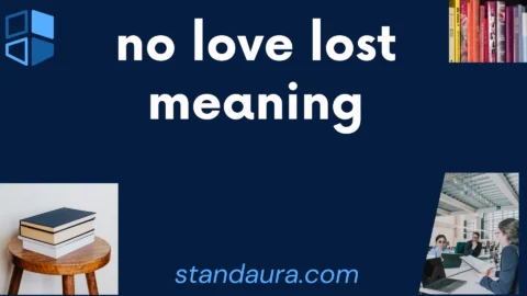 no love lost meaning
