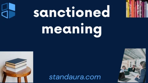 sanctioned meaning