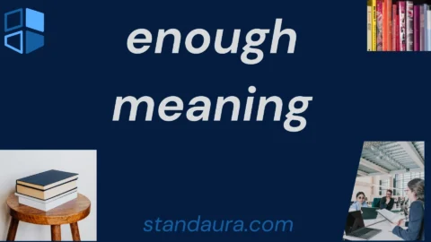 enough meaning