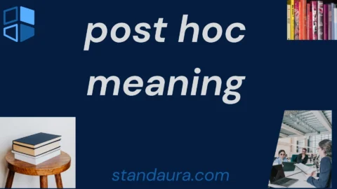 post hoc meaning