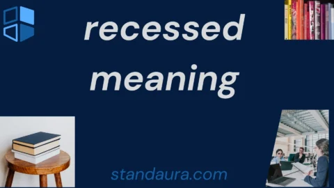 recessed meaning