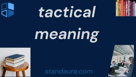 tactical meaning