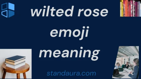 wilted rose emoji meaning
