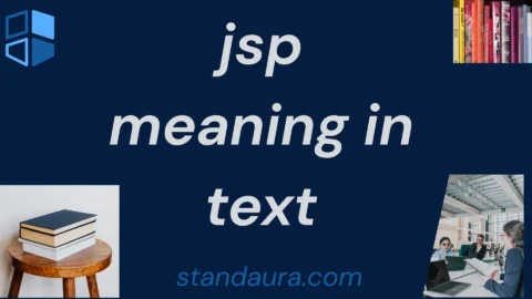 jsp meaning in text
