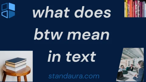 what does btw mean in text