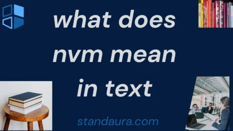 what does nvm mean in text