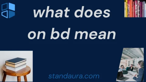 what does on bd mean