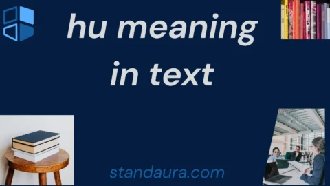 hu meaning in text