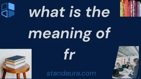 what is the meaning of fr