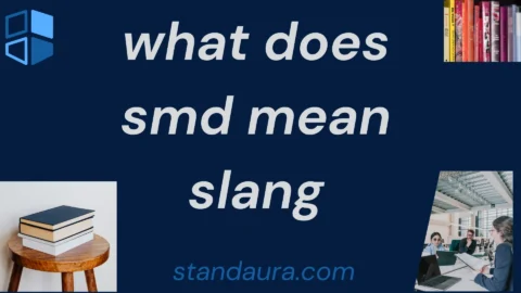 what does smd mean slang