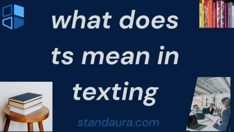 what does ts mean in texting