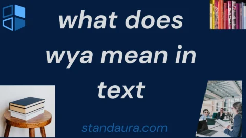 what does wya mean in text